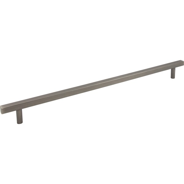 Jeffrey Alexander 18" Center-to-Center Brushed Pewter Square Dominique Appliance Handle 845-18BNBDL - main